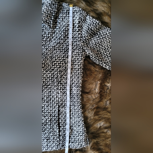 Chico's Acrylic Blend Black& White Blazer/ Jacket Size 0 (US S/4) - Picture 11 of 13